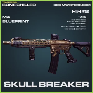 Skull Breaker M4 blueprint skin in Warzone 2.0 and MW2 Tracer Pack: Bone Chiller Bundle