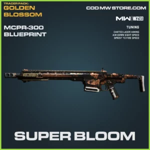 Super Bloom MCPR-300 blueprint skin in Warzone 2.0 and MW2 Tracer Pack: Golden Blossom Bundle
