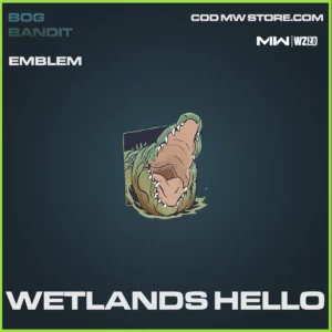 Wetlands Hello emblem in Warzone 2.0 and MW2 Bog Bandit Bundle