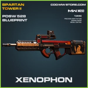 Xenophon PDSW 528 blueprint skin in Warzone 2.0 and MW2 Spartan Tower II Bundle