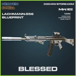 Blessed Lachmann-556 blueprint skin in Warzone 2.0 and MW2 Heaven & Hell Bundle