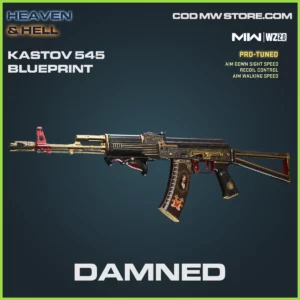 Damned Kastov 545 blueprint skin in Warzone 2.0 and MW2 Heaven & Hell Bundle