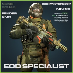 EOD Specialist Fender Skin in Warzone 2.0 and MW2 Bomb Squad Bundle
