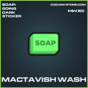 Mactavish Wash sticker in Warzone 2.0 and MW2 in Soap: Going Dark Bundle