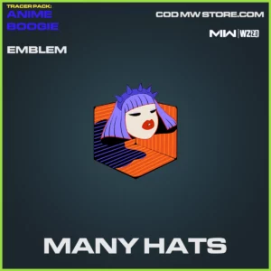 Many Hats emblem in Warzone 2.0 and Modern Warfare 2 in Tracer Pack Anime Boogie Bundle