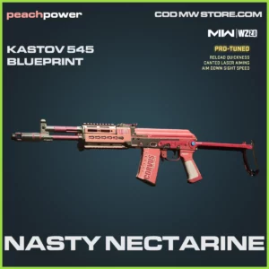 Nasty Nectarine Kastov 545 blueprint skin in Warzone 2.0 and MW2 peach power bundle