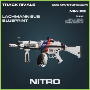 Nitro Lachmann Sub blueprint skin in Warzone 2.0 and MW2 Track Rivals Bundle