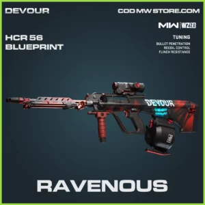 Ravenous HCR 56 blueprint skin in Warzone 2.0 and MW2 Devour Bundle
