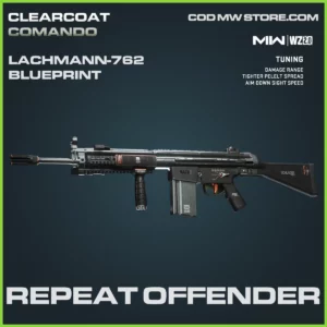 Repeat Offender Lachmann-762 blueprint skin in Warzone 2.0 and MW2 Clearcoat Commando Bundle