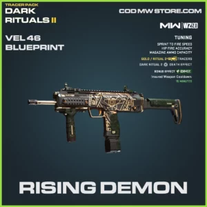 Rising Demon VEL 46 blueprint skin in Warzone 2.0 and MW2 Tracer Pack Dark Rituals II