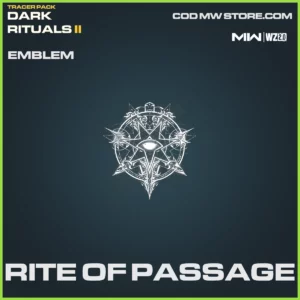 Rite of Passage emblem in Warzone 2.0 and MW2 Tracer Pack Dark Rituals II