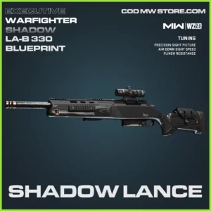 Shadow Lance LA-B 330 blueprint skin in Warzone 2.0 and MW2 Executive Warfighter Shadow