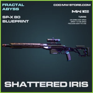 Shattered Iris SP-X 80 blueprint skin in Warzone 2.0 and MW2 Fractal Abyss Bundle