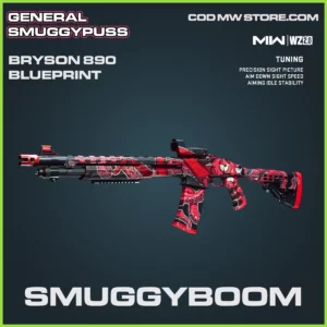 Smuggyboom Bryson 890 blueprint skin in Warzone 2.0 and MW2 General Smuggypuss Bundle