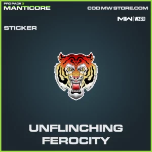 Unflinching Ferocity Sticker in Warzone 2.0 and MW2 Pro Pack 3 Manticore
