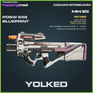 Yolked PDSW 528 blueprint skin in Warzone 2.0 and MW2 tracer pack hopping mad bundle