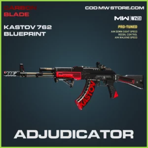 Adjudicator Kastov 762 blueprint skin in Warzone 2.0 and MW2 Carbon Blade Bundle