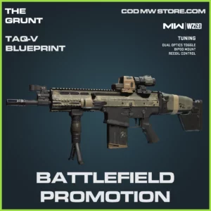 Battlefield Promotion TAQ-V Blueprint SKin in Warzone 2.0 and MW2 The Grunt Bundle