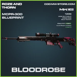 Bloodrose MCPR-300 Blueprint Skin in Warzone 2.0 and MW2 Roze in Thorn Bundle