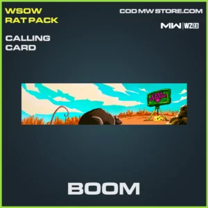 BOOM calling card in Warzone 2.0 and MW2 WSOW Rat Pack Bundle