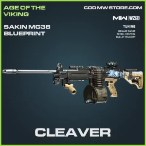 Cleaver Sakin MG38 Blueprint Skin in Warzone 2.0 and MW2 Age of the Viking Bundle