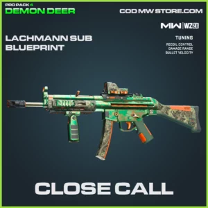 Close Call Lachmann Sub Blueprint Skin in Warzone 2.0 and MW2 Pro Pack 4: Demon Deer