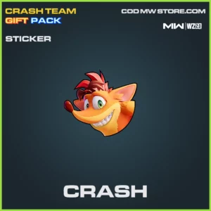 Crash sticker in Warzone 2.0 and MW2 Crash Team Gift Pack
