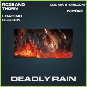 Deadly Rain Loading Screen in Warzone 2.0 and MW2 Roze in Thorn Bundle