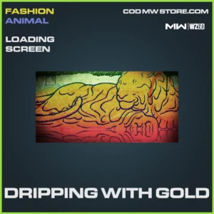 Dripping With Gold Loading Screen in Warzone 2.0 and MW2 Fashion Animal Bundle