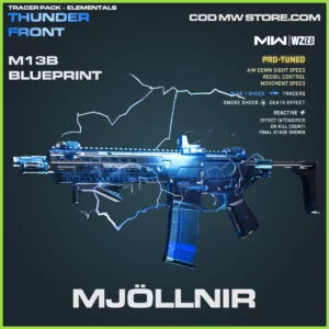 Mjöllnir M13B Blueprint Skin in Warzone 2.0 MW2 Tracer Pack Elementals Thunderfront Bundle