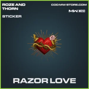 Razor Love sticker in Warzone 2.0 and MW2 Roze in Thorn Bundle