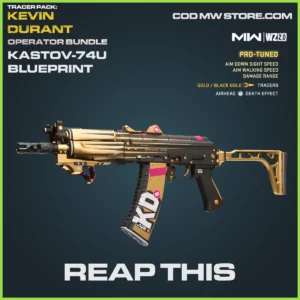 Reap This Kastov-74u blueprint skin in Warzone 2.0 and MW2 Kevin Durant Operator Bundle