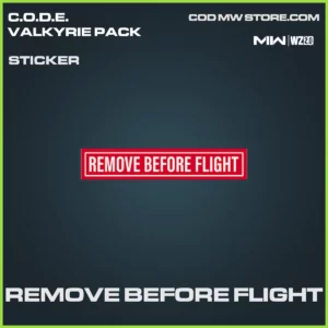 Remove Before Flight Sticker in Warzone 2.0 and MW2 C.O.D.E. Valkyrie Pack Bundle