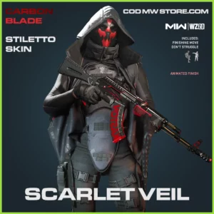 Scarlet Veil Stiletto Skin in Warzone 2.0 and MW2 Carbon Blade Bundle