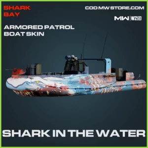 Shark in the water Armored Patrol Boat Skin in Warzone 2.0 and MW2 Shark Bay Bundle