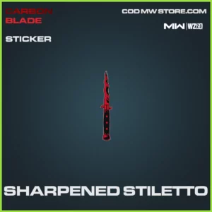 Sharpened Stiletto Sticker in Warzone 2.0 and MW2 Carbon Blade Bundle