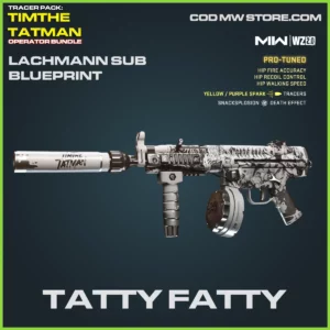 Tatty Fatty Lachmann Sub Blueprint Skin in Warzone 2.0 and MW2 TimTheTatman Bundle