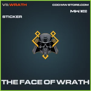 The Face of Wrath Sticker in Warzone 2.0 and MW2 VII: Wrath Bundle
