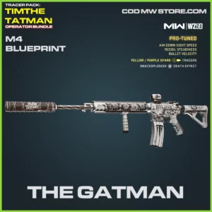 The Gatman M4 Blueprint SKin in Warzone 2.0 and MW2 TimTheTatman Bundle