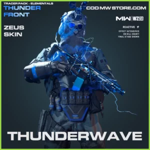Thunderwave Zeus Reactive Skin in Warzone 2.0 MW2 Tracer Pack Elementals Thunderfront Bundle