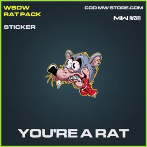 You're a rat sticker in Warzone 2.0 and MW2 WSOW Rat Pack Bundle