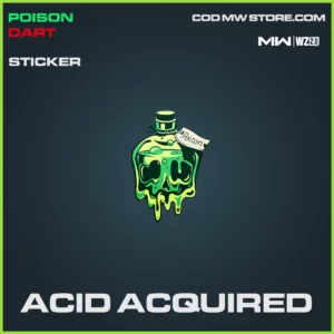 Acid Acquired Sticker in Warzone and MW2 Poison Dart Bundle