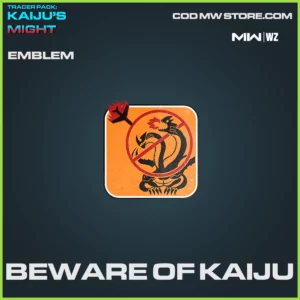 Beware of Kaiju Emblem in Warzone and MW2 Tracer Pack: Kaiju's Might Bundle