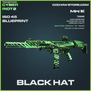 Black Hat ISO 45 Blueprint Skin in Warzone and MW2 Cyber Riot 2 Bundle