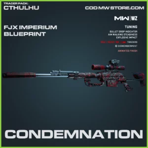 Condemnation FJX Imperium Blueprint Skin in Warzone and MW2 Tracer Pack: Cthulhu Bundle