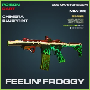 Feelin' Froggy Chimera blueprint Skin in Warzone and MW2 Poison Dart Bundle
