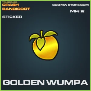 Golden Wumpa Sticker in Warzone and MW2 Tracer Pack Crash Bandicoot Bundle