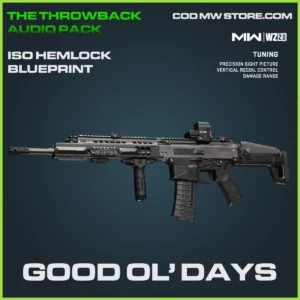 Good Ol' Days ISO Hemlock blueprint skin in Warzone 2.0 and MW2 The Throwback Audio Pack Bundle