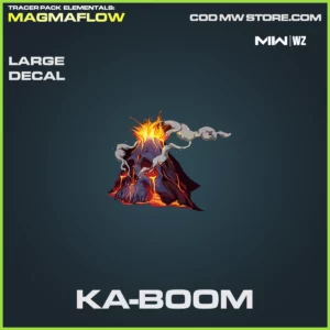 Ka-Boom Large Decal in Warzone and MW2 Tracer Pack Elementals Magmaflow Bundle