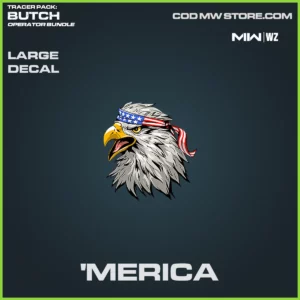 'Merica Large Decal in Warzone and MW2 Tracer Pack Butch Operator Bundle